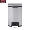 Kosz Slim Jim® Step-On 50L Metal stainless steel / black